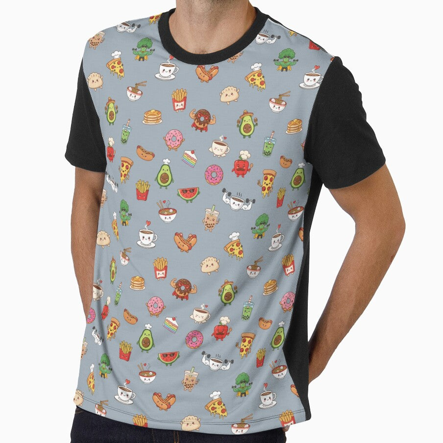 Kawaii Food Pattern – Cute Snacks & Drinks by MerchYouSearch