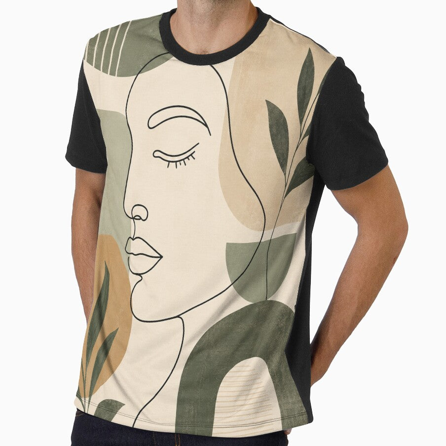 Minimalist Abstract Face Line & Geometry by teemix