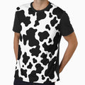 Minimal Black & White Cow Print Pattern | Seamless Western Aesthetic by SofiaTrendShirt