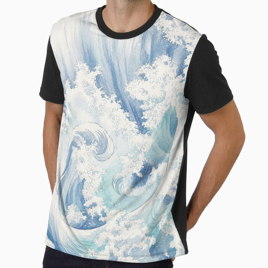 Japanese Ocean Wave Blue Coastal by trajeado14