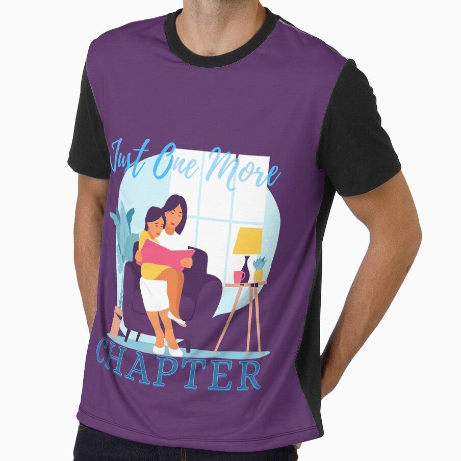 Just One More Chapter Mom Reading To Daughter (purple). by Novelty-Shirts