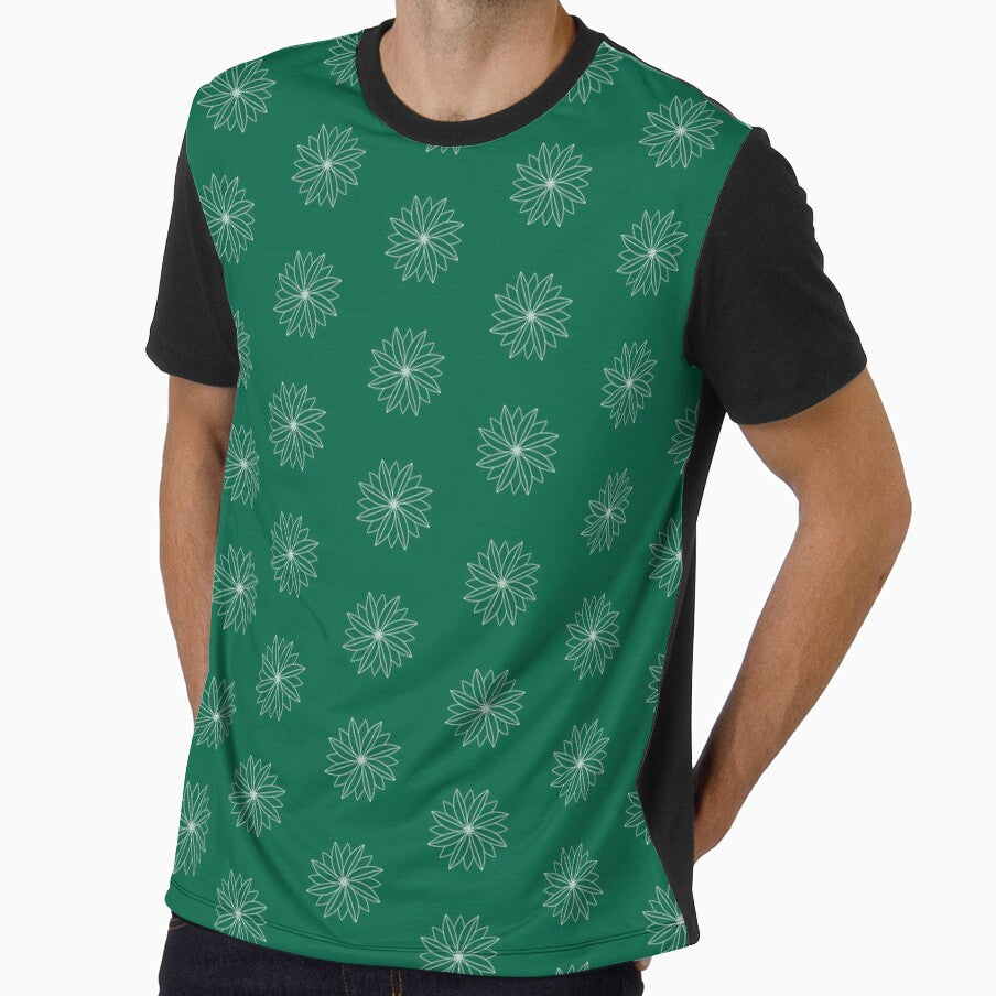 Minimal Flower 13 in Emerald by MinimalStudio
