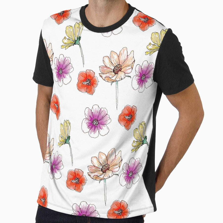 Hand drawn Flowers Pattern by MicDoesThings
