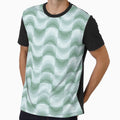 Seafoam Green Abstract Ripples by Piotrek0001