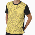 Yellow Marble Line Print by shopzarajade