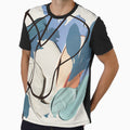 Line Art Minimalist, Neutral Colors, Draw Line, Blue by Irena Orlov
