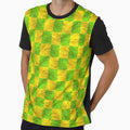 Lime Green Textured Checkers by Piotrek0001