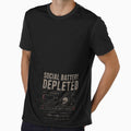 Social Battery Depleted – Introvert Low Power Graphic by SkullVor
