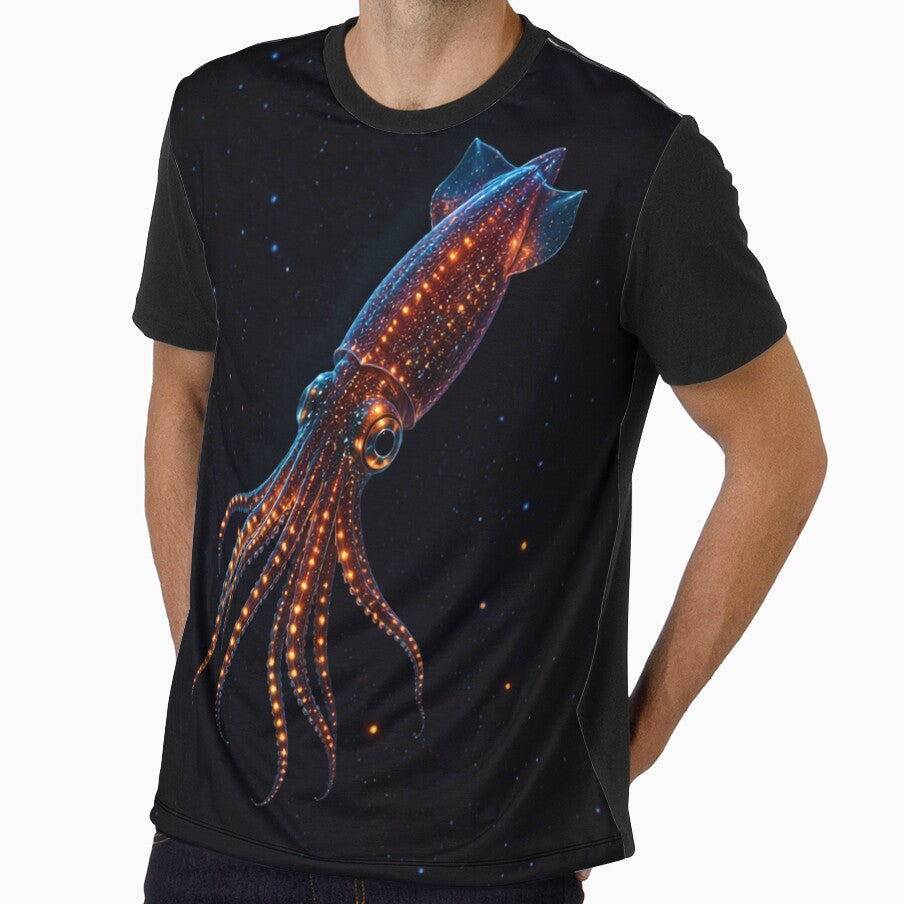 Bioluminescent Firefly Squid – Deep Ocean Glow by @SHINTOSARTSTORE