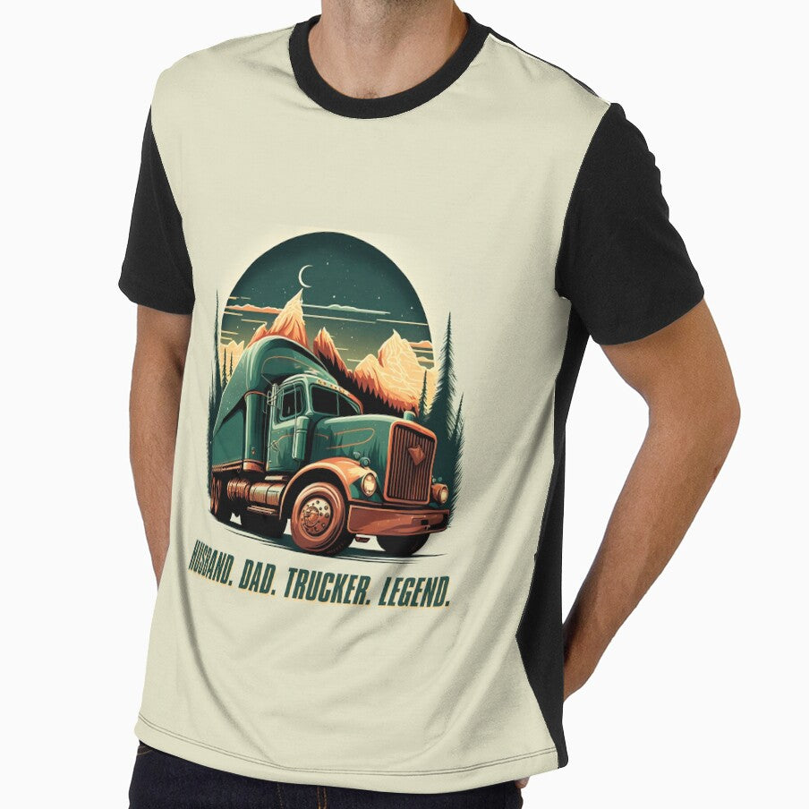 Husband Dad Trucker Legend #5 by aifuntime