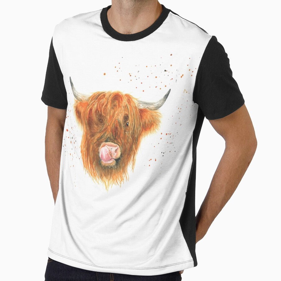 Highland cow watercolour art by Lianne Marie