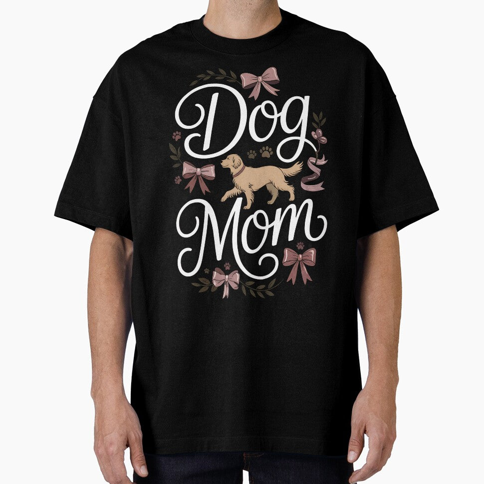 Dog Mom | Elegant Coquette Golden Retriever Design by cabana.space