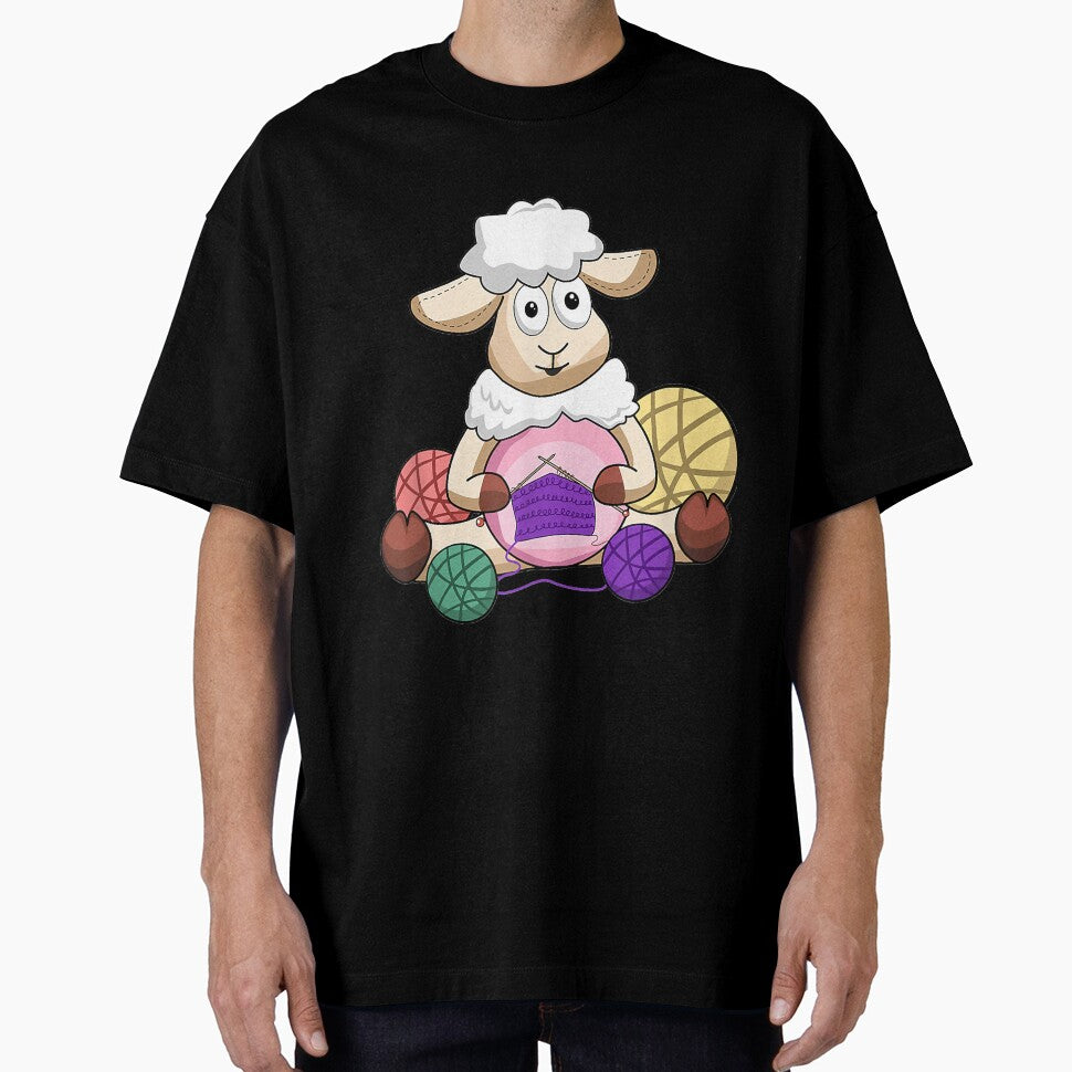Knitting Sheep Funny by Borhala23234