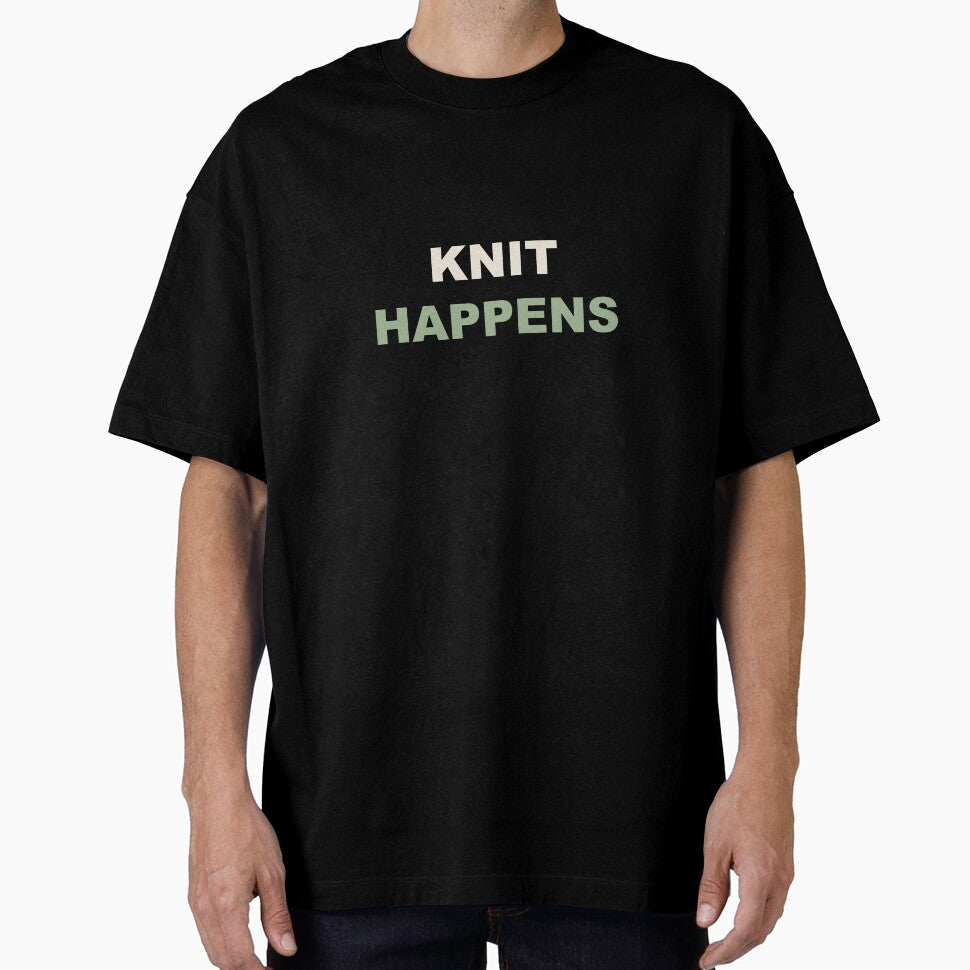 Knit Happens - Funny Knitting by RetroThreadWorks