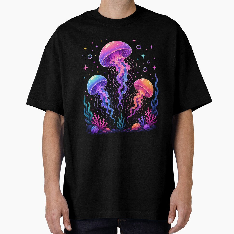 Colorful Jellyfish Ocean Sea Life Underwater Fantasy Marine Life by Tbenghali