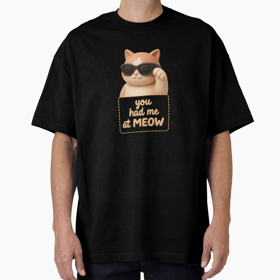 Funny Ginger Cat 3D Clay Sticker - Cat Pun Quote by thazinart