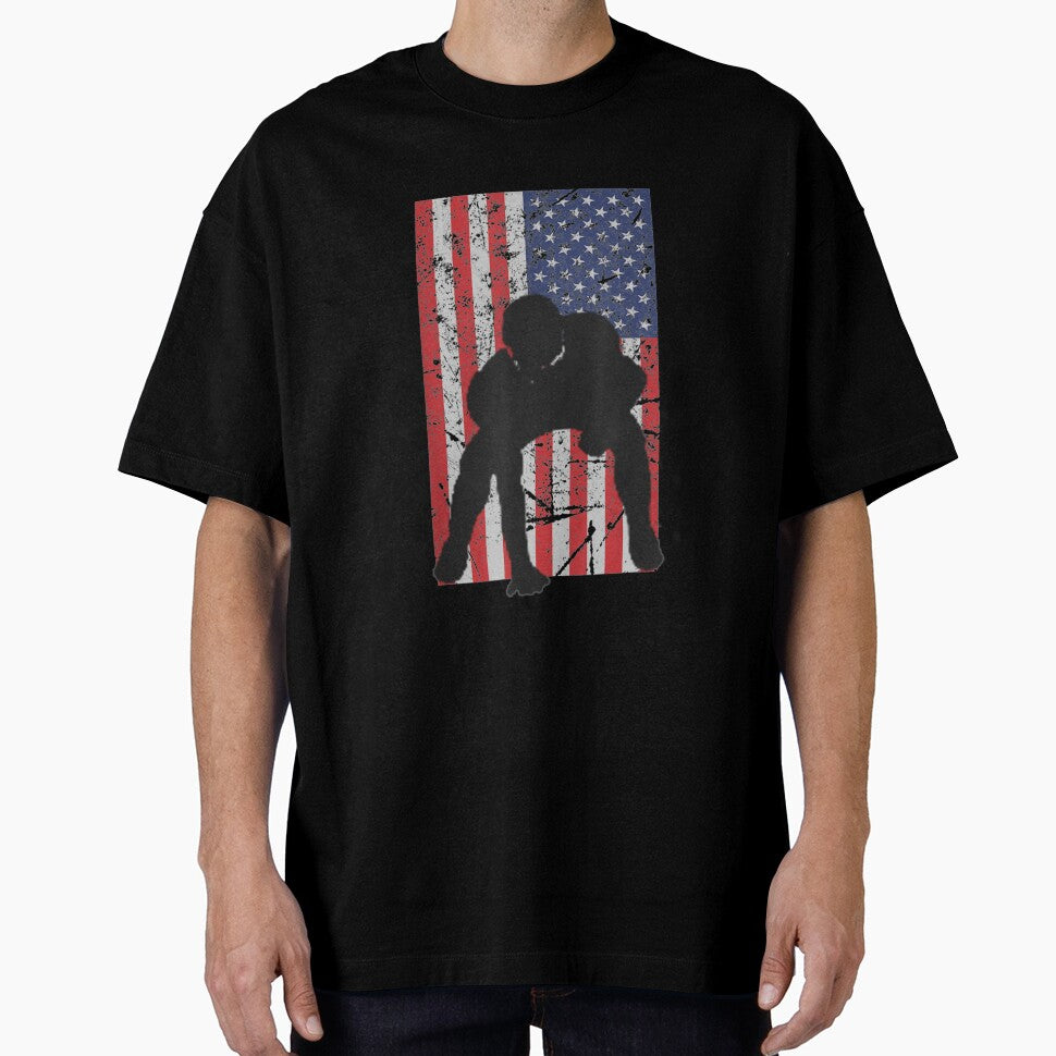 American Offensive Lineman Lineman Flag by jennifera11