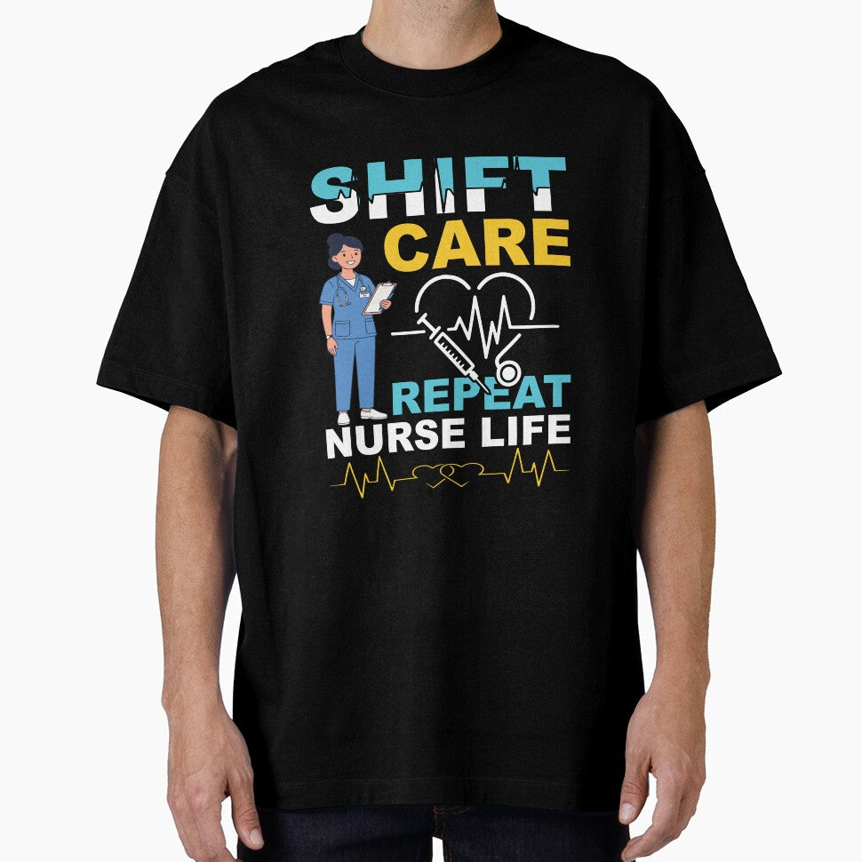 Shift Care Repeat Nurse Life by VibeForgeCo24