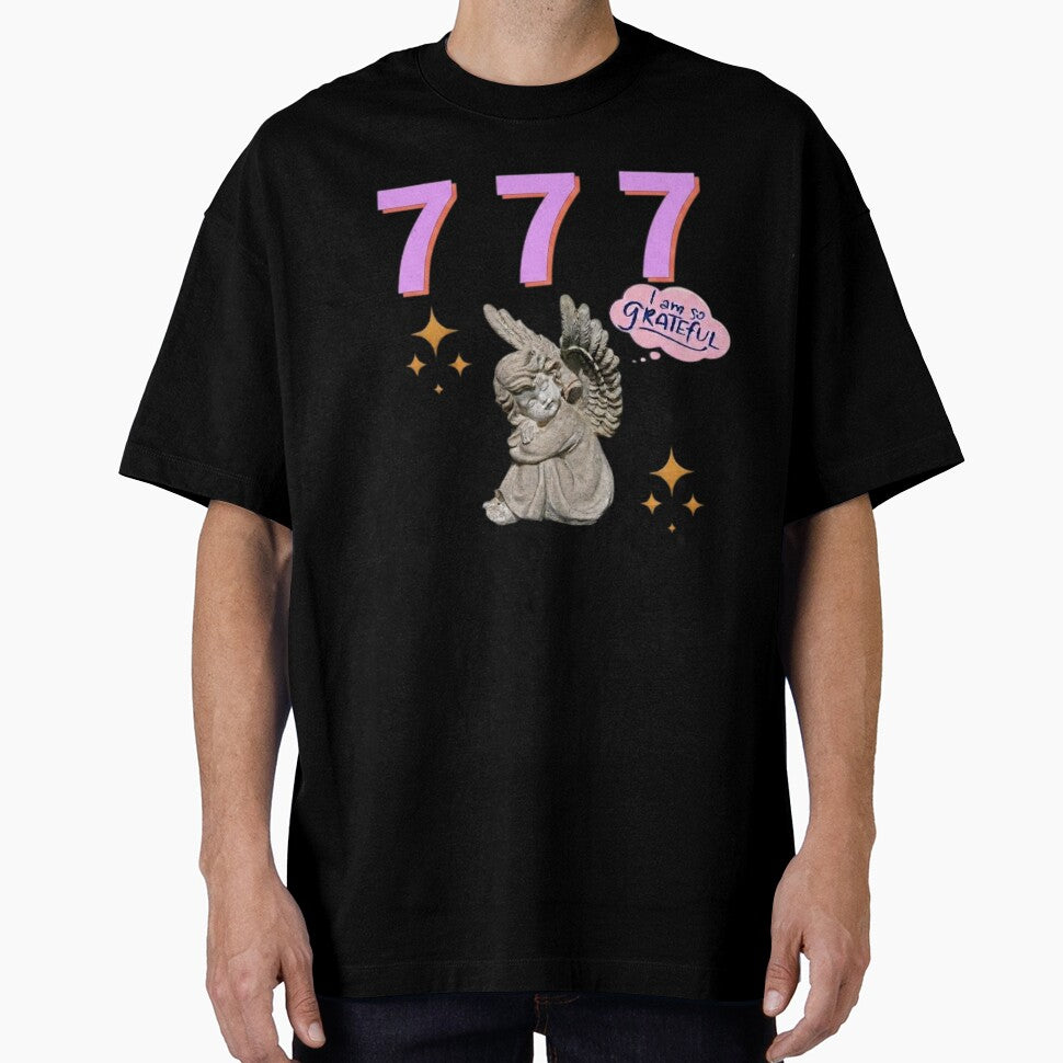777 Angel Number Design | Aesthetic | Manifest | Manifestation | Grateful | Angels | Spiritual | Gratitude Journals | Pink |  tshirts, mugs, stickers, posters by TeenLake