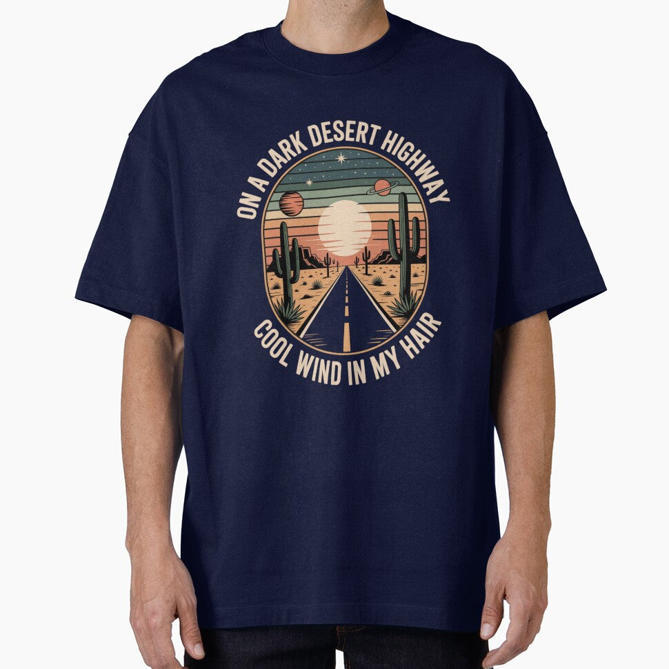 Desert Highway Retro Sunset by Designdos Unisex