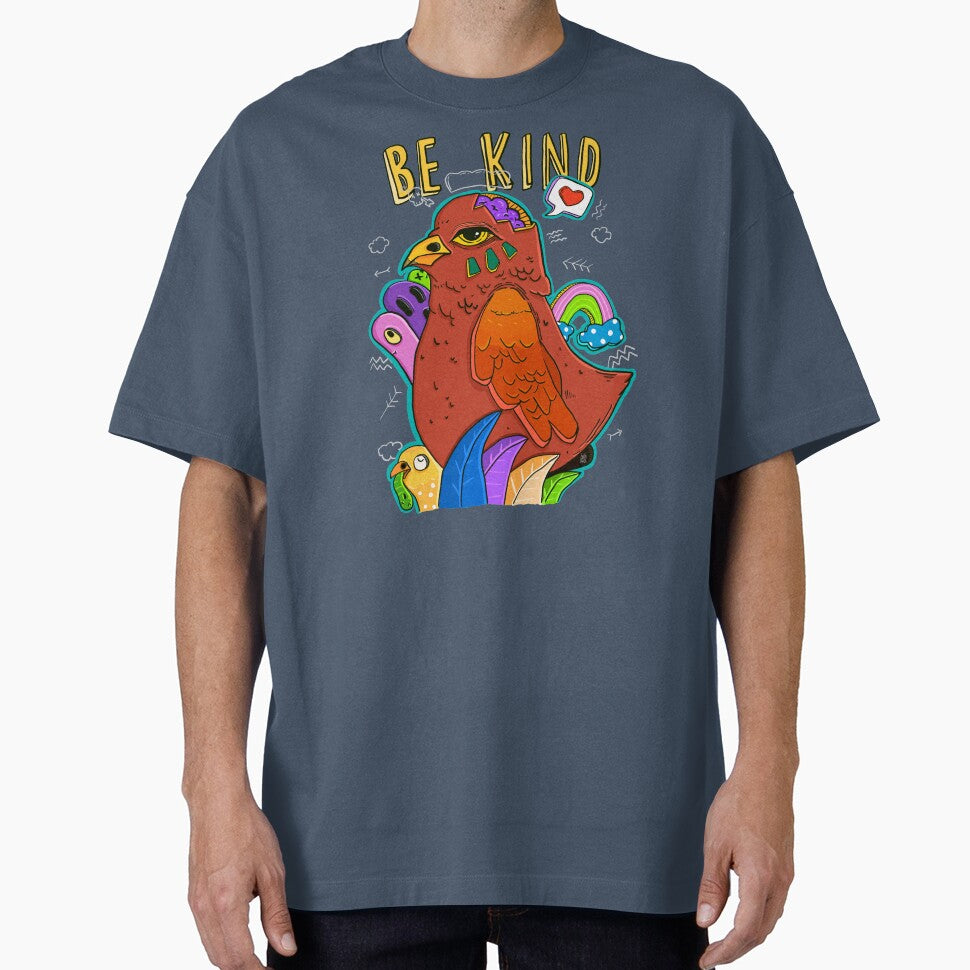 BE KIND COLORFUL KINDNESS BIRD by aydapadi