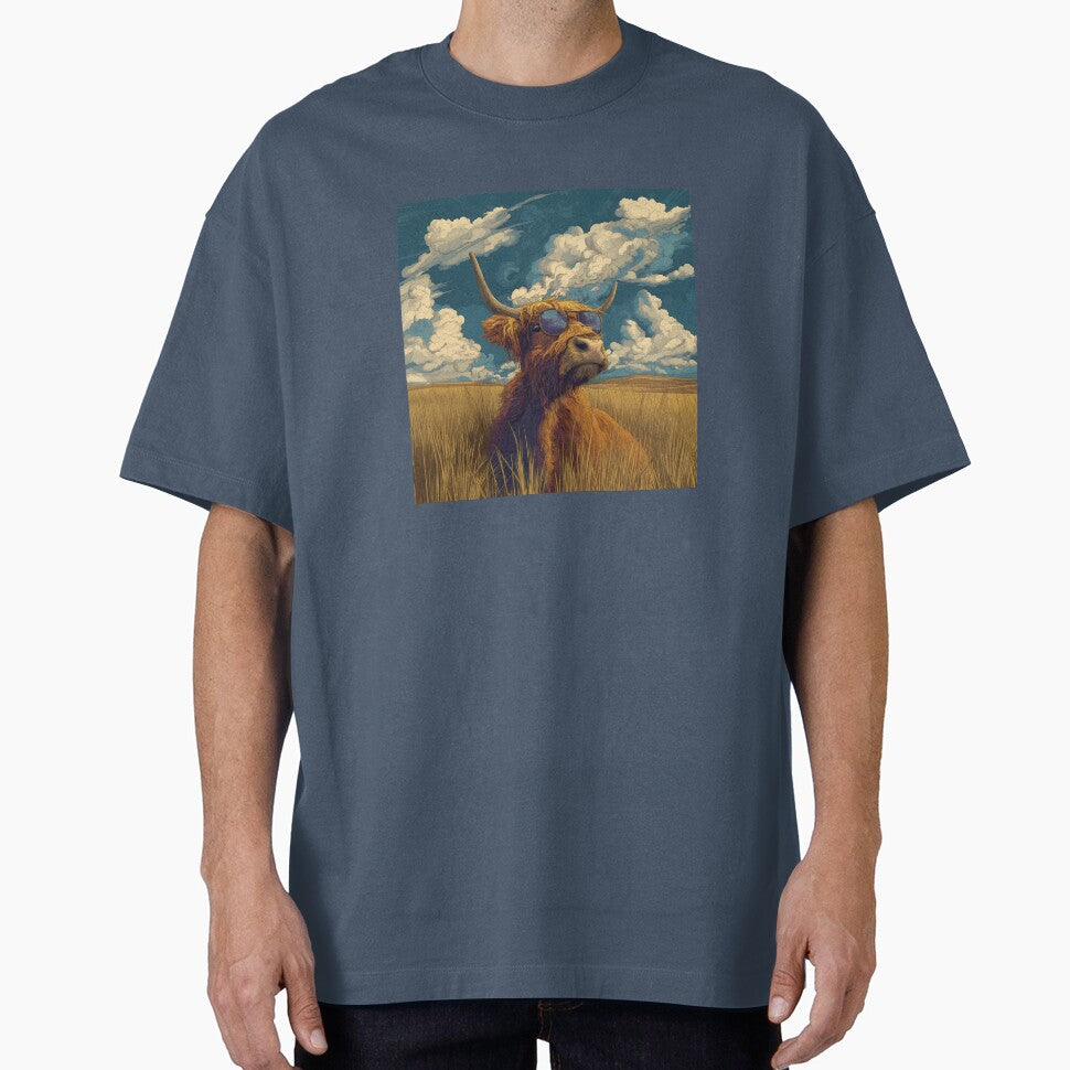 Highland Cow Wearing Sunglasses by VelvetRoom