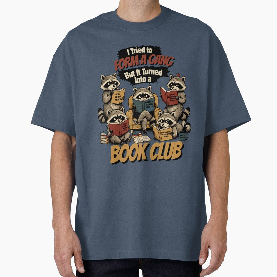 I Tried to Form a Gang But It Turned Into a Book Club – Funny Raccoon Book Lover by Magda-Creates