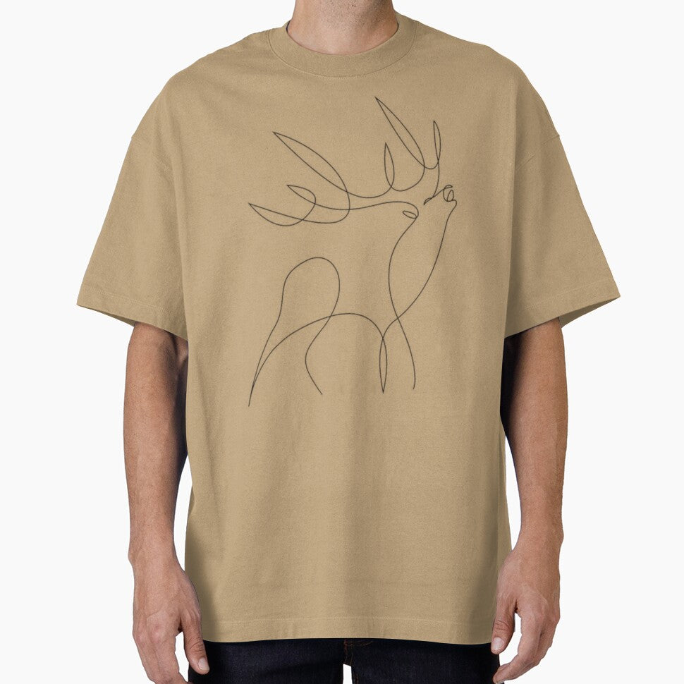 Minimalist Deer Line Art by linesbydunja