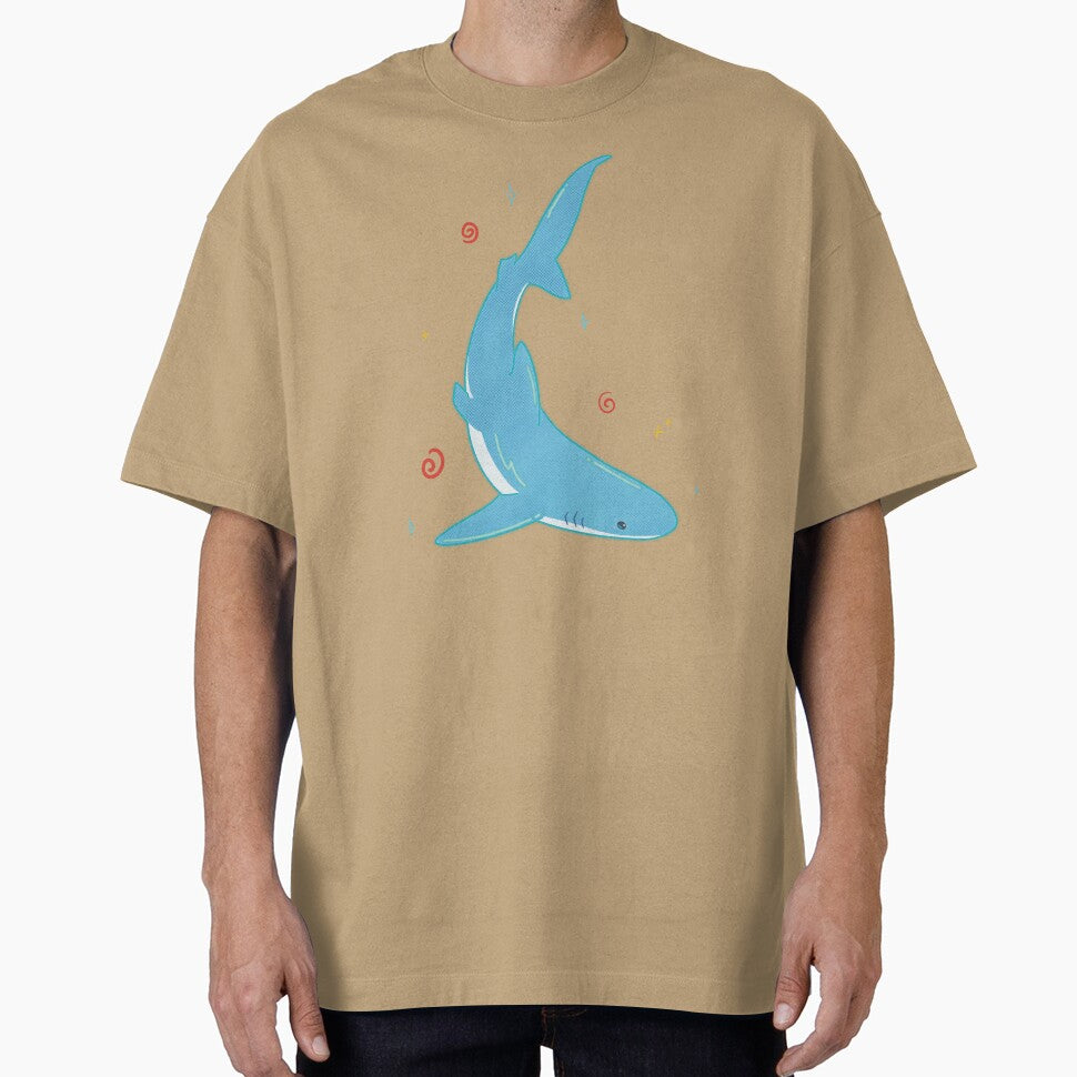 Neon halftone shark by Star*Catcher