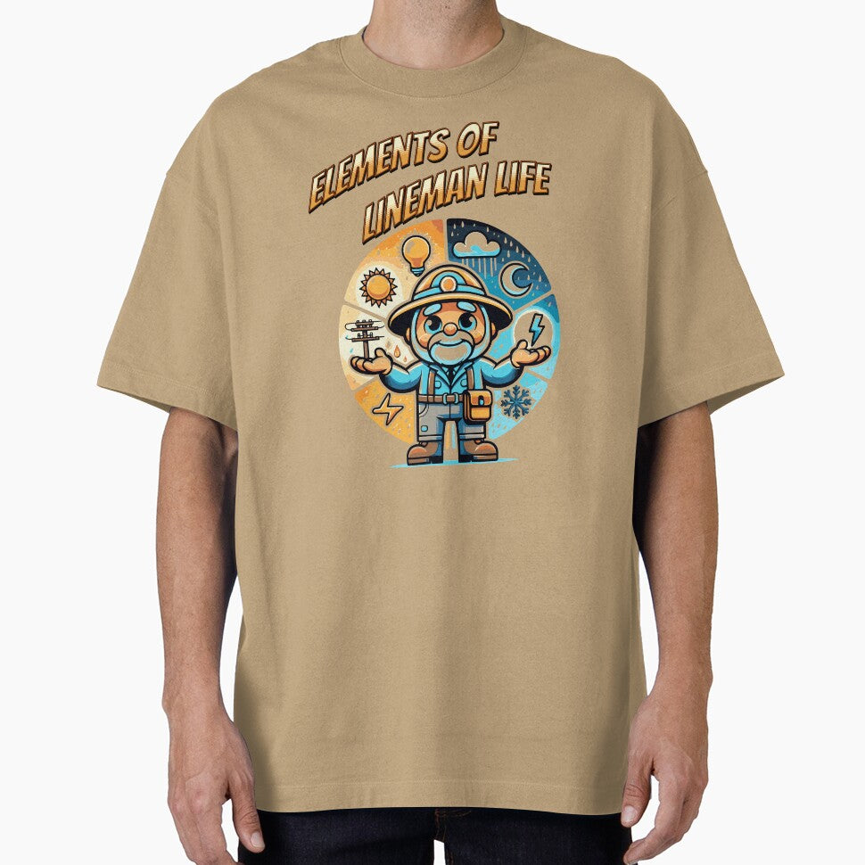 Retired lineman rain shine sleet or snow - Elements of lineman life by JansenGS