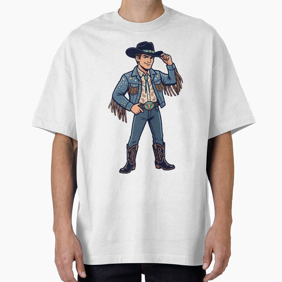 Cowboy Aesthetic Illustration – Retro Western Ranch Style Character by VeltriX Store