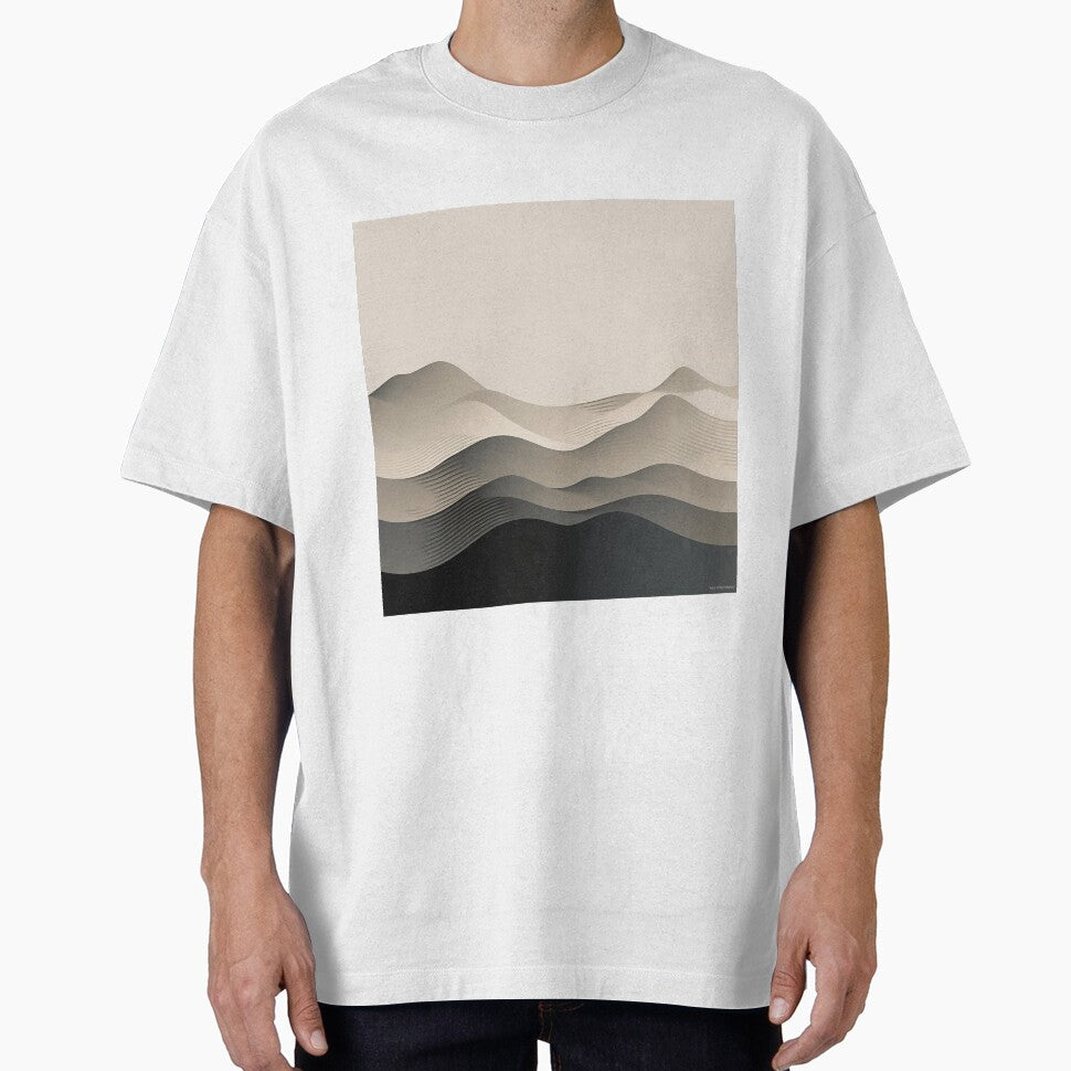 Wavy abstract minimalist line art design by Feluceo