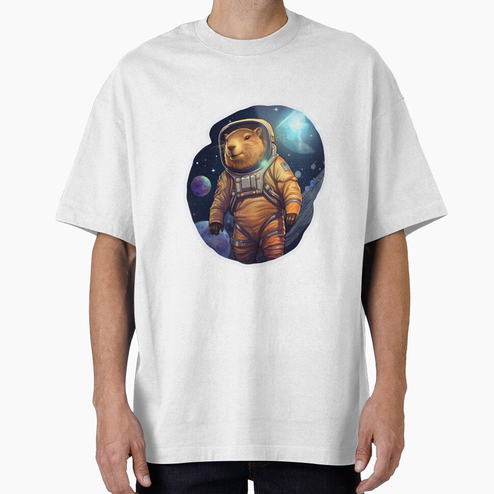 Astro Capybara In Space | Sticker by NicolasGlowArt