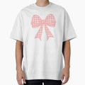 Coquette Coral Pink Gingham Bow Aesthetic by WillandWent