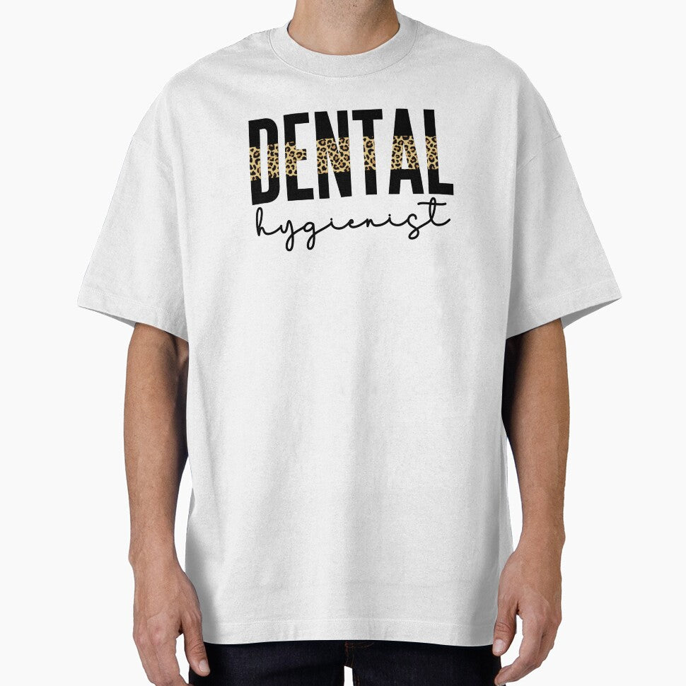 Dental Hygienist Cheetah print | RDH Registered Dental Hygienist Leopard typography by Violet Treasures