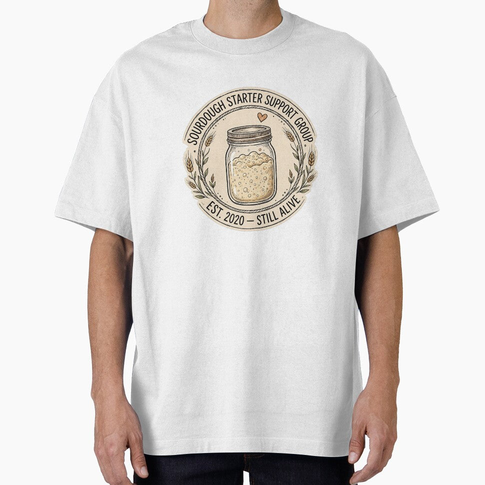 Sourdough Starter Support Group Est 2020 Still Alive Bread Baker Badge by VYBE DARK Studio