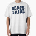 Beach Bride Navy Blue Retro Graphic Bridal Party Gifts for Bachelorette Party by mysticblvd
