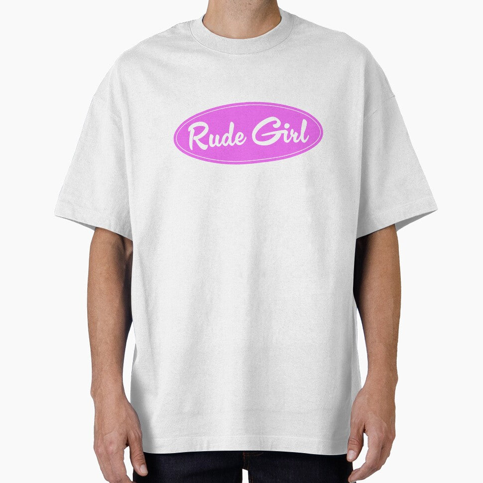 Rude Gil Pink oval sticker or t-shirt by PIXEL POP DESIGNS - Beyond the Norm!