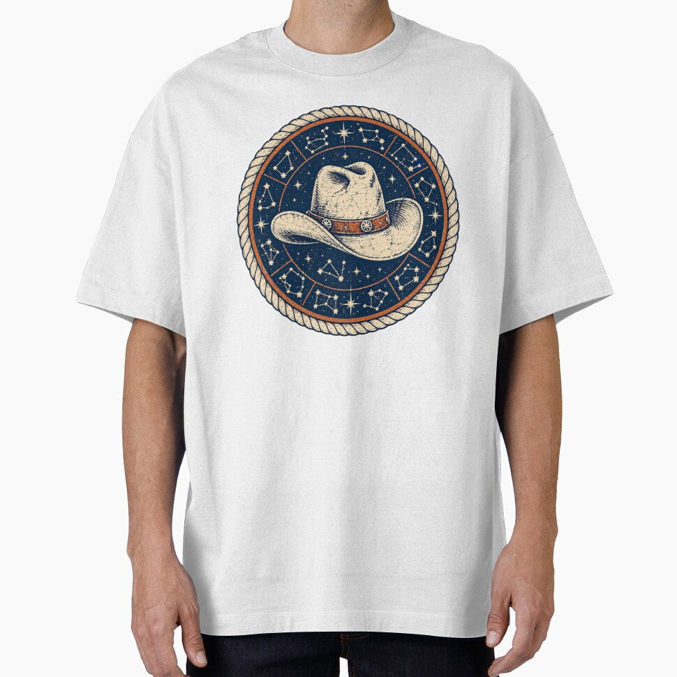 Cowboy Hat & Zodiac Constellation Emblem by Piising