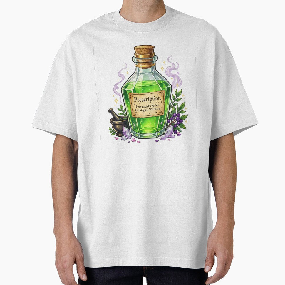 Pharmacist potion bottle labeled "Prescription" by DVerse Studio