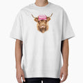 Highland Cow Howdy Trucker Hat | Cute Western Cowgirl Aesthetic Sticker | Funny Farm Animal Gift Idea by CoconutCoastDesigns