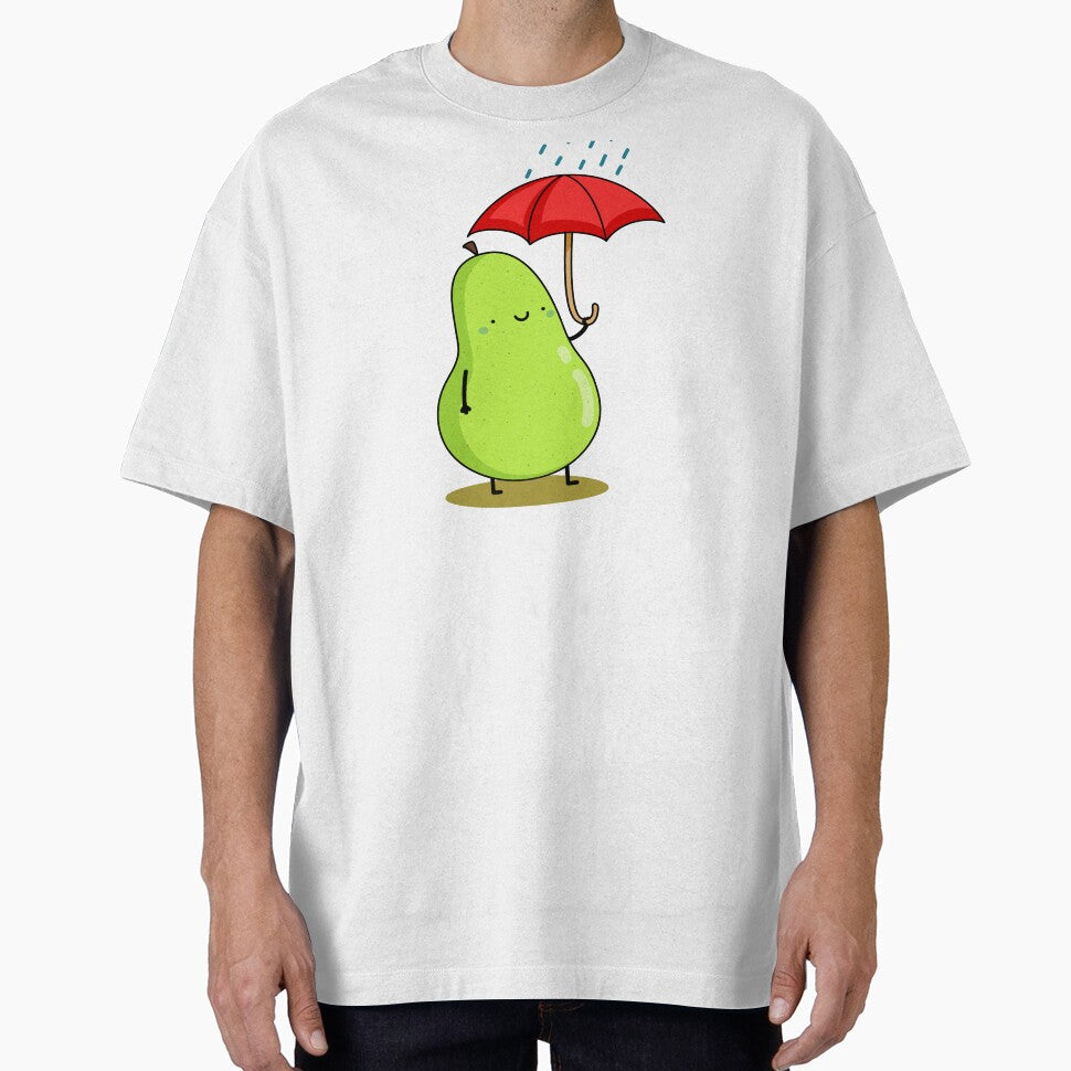 Kawaii Pear with Umbrella by kawaiilife