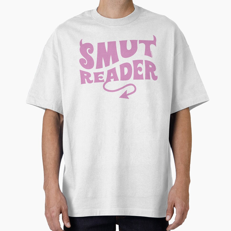 Smut Reader / Hot Pink Sassy Devil Horns and Tail Bookworm Aesthetic for Smutty Bookish Kindle Lovers Tbr Ya Literature by Latinoladas