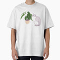 Cotton Candy Cat & Plant by felinejungle