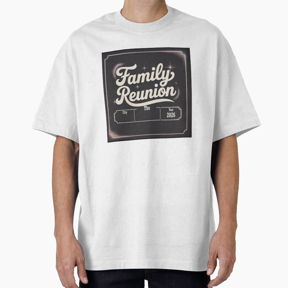 Family Reunion Vintage Ticket Style Customizable City Name Year Matching Family Event Shirt Retro Reunion Tee by ShaBooBooBeh