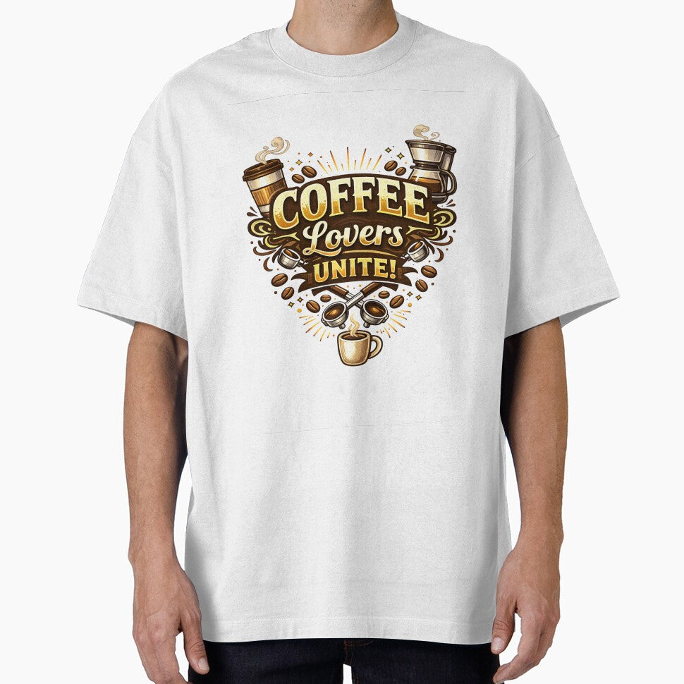 Coffee Lovers Unite Typography Design by AntonioJ8