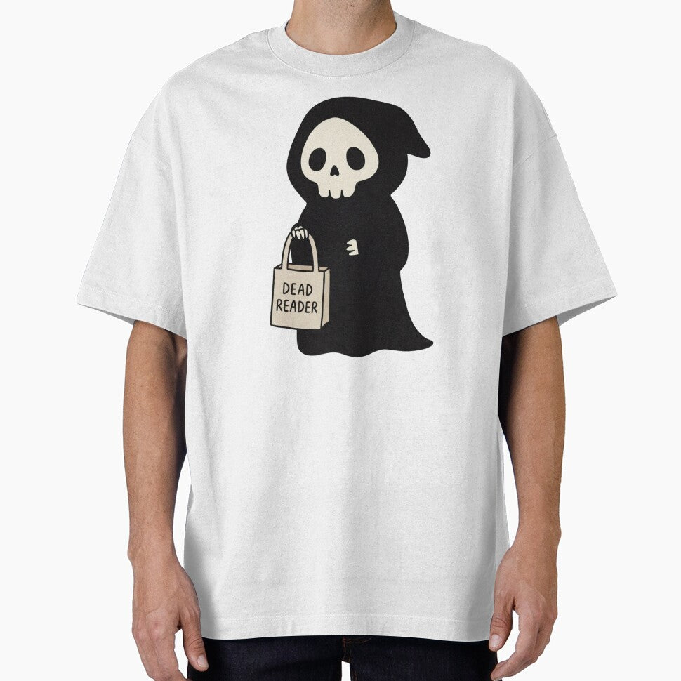 Dead Reader | Cute Grim Reaper Book Lover Halloween by wingoo22