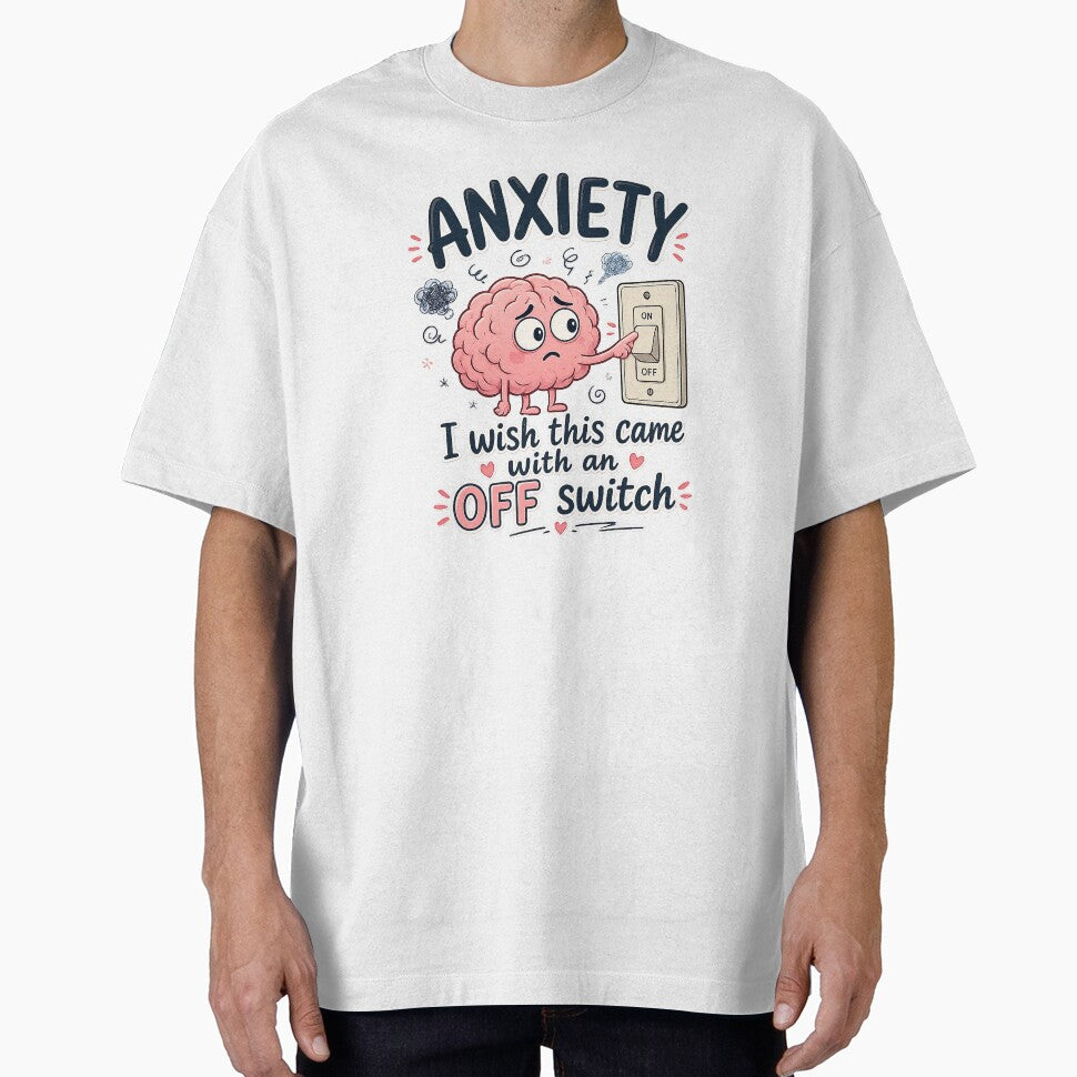 Anxiety Off Button by TiredMamaArt