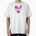 Maya Angelou Quote With Pink magenta floral heart drawing by Pinkmagenta
