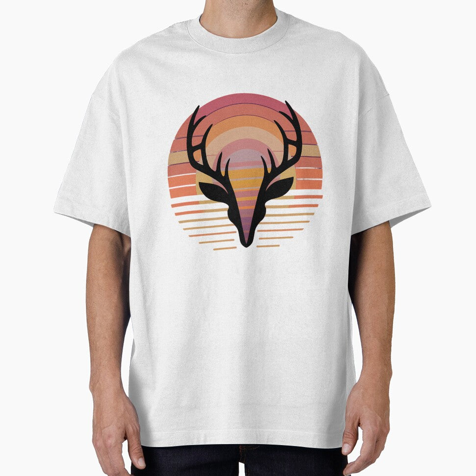 a vintage deer antlers silhouette by brokenpones